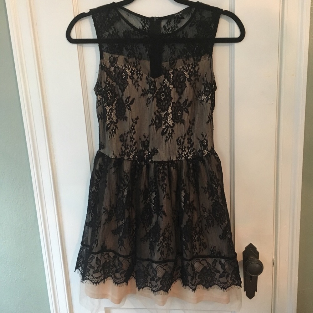 Black lace dress